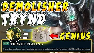 Top Demolish Tryndamere New Tower Plating Early 1250 Gold The Rich Split Pusher Top Demolish Tryndamere New Tower Plating Early 1250 Gold The Rich Split Pusher