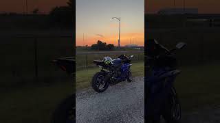 Sunset And Bike