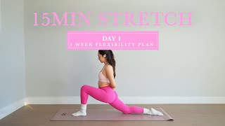 Day 1 - 1 Week Flexibility Plan 15Min Gentle Full Body Mobility - Beginner Friendly