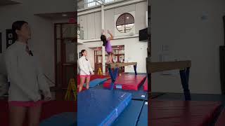 Coaching My Little Sister At Gymnastics Practice