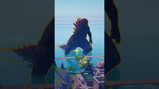 Godzilla Destroys Tilted Towers In Fortnite
