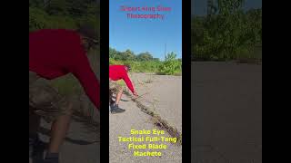 Snake Eye Tactical Full-Tang Fixed Blade Machete Back And Forth Strike