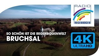 Bruchsal Von Oben Schloss Michaelsberg Radio Regenbogen 4K
