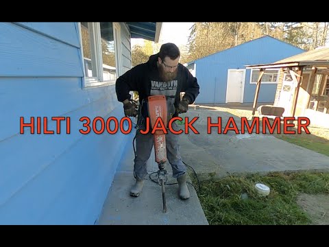 CONCRETE PATIO DEMO/JACK HAMMER HILTI 3000 AVR