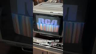 Repaired Zenith Ced Videodisc Player From 1981