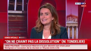 Marine Tondelier Je Ne Pardonnerai Jamais À Emmanuel Macron Lci Darius Rochebin
