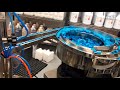 Video 10ml e cigarette liquid filling line bottle unscrambling filling plugging capping labeling machine