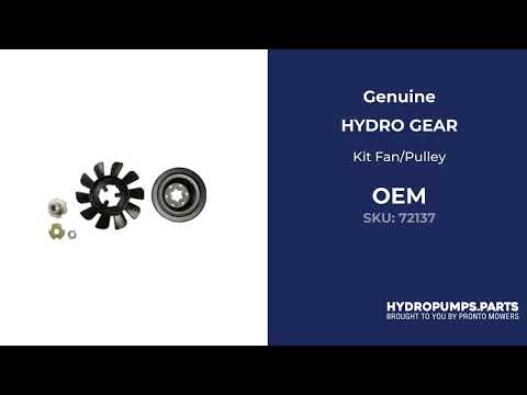 72137 Kit Fan/Pulley - Hydro-Gear Genuine OEM Part 72137 Kit Fan/Pulley - Hydro-Gear Genuine OEM Part