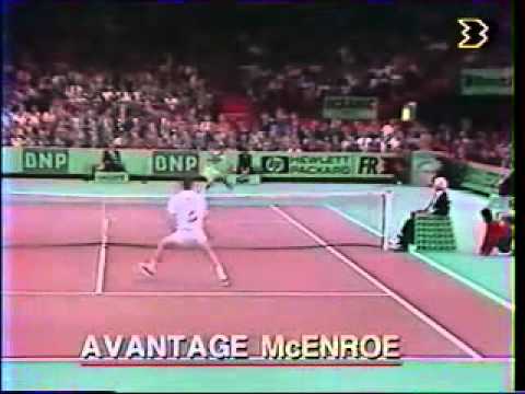 マイケル チャン vs マッケンロー - Paris 1989 - 03／10