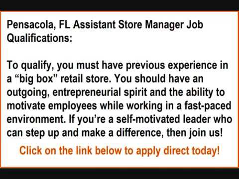 Store management jobs in pensacola