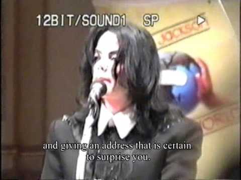 Michael Jackson speaks at Carnegie Hall, New York 2001