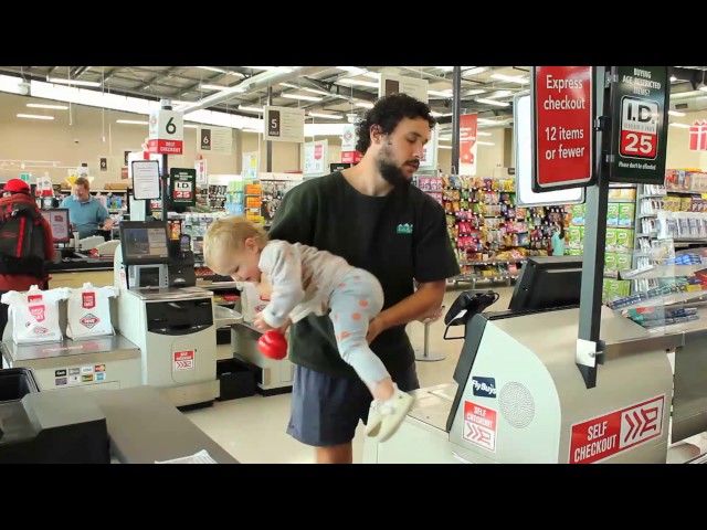 How to Go Grocery Shopping With a Baby - Video