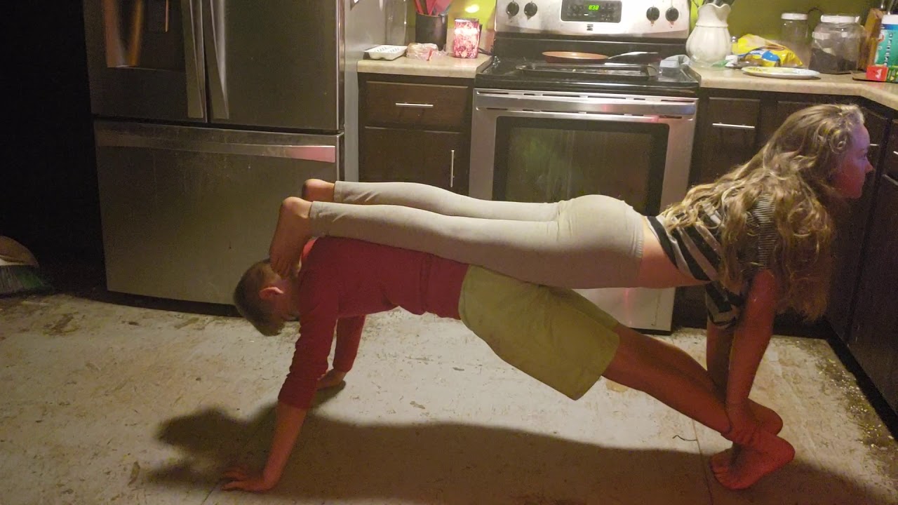 Sister brother yoga