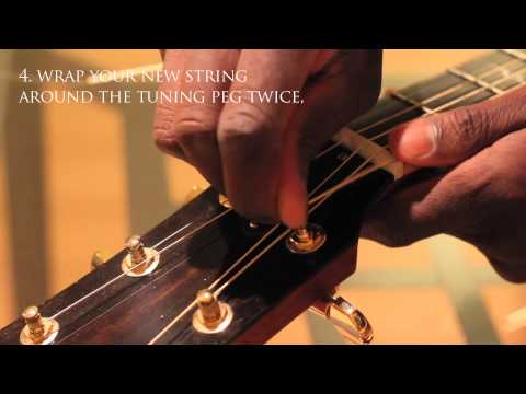 How to Restring an Acoustic Guitar in 2 minutes! - ColinResponse