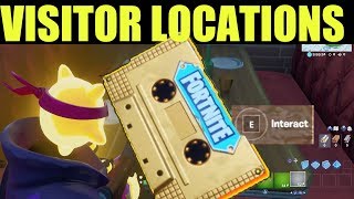 Collect The Visitor Recording On The Floating Island And In Retail Row Location - Fortnite Overtime