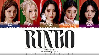 [CORRECT] ITZY (イッチ) - 'RINGO' Lyrics [Color Coded_Kan_Rom_Eng]