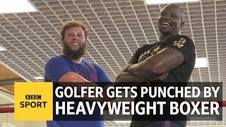 The Open: Golfer Andrew 'Beef' Johnston trains with boxer Dillian Whyte - BBC Sport The Open: Golfer Andrew 'Beef' Johnston trains with boxer Dillian Whyte - BBC Sport