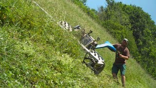 Brielmaier Motormäher In Extremer Hanglage