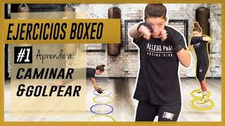 EJERCICIOS BOXEO en CASA #1 ▶︎ Cómo CAMINAR y GOLPEAR (DESPLAZAMIENTOS en cruz)