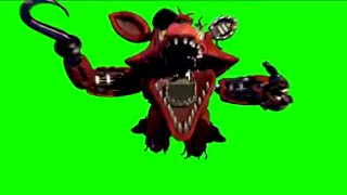 Five Nights At Freddys 2 Foxy Jumpscare - 10 Min Loop Green Screen