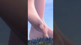 Giantess Soras Big Toe Destroys The Building