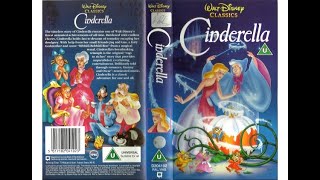 Original VHS Opening and Closing to Cinderella UK VHS Tape
