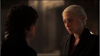 Jace Angry On Rhaenyra For Putting His Legitimacy To Question Confronts About Harwin Strong