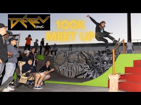 100k Subscribers Bash: Dern Bros Throw Down a Epic Skateboarding Party & Best Trick Contest!