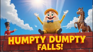 Humpty Dumpty 3D Cartoon Nursery Rhyme Funny Pixar-Style Animation For Kids