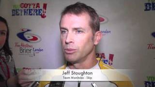 2011 Tim Hortons Brier - Draw 15 Media Scrum
