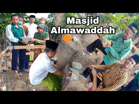 Peletakan Batu Pertama Masjid AL MAWADDAH Dusun Telasih Desa Parakan Trenggalek RT 04/1