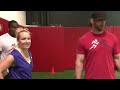 Cincinnati Bengals Meet Tennis - Bethanie Mattek-Sands' NFL Challenge (part 1)