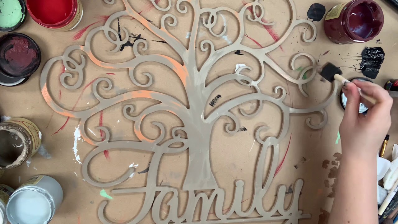 Family Tree Cutout, Wall Decor DIY