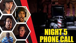 Lets Players Reaction To The Night 5 Phone Call - Five Nights At Freddys