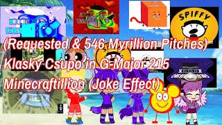 Requested & 546 Myrillion Pitches Klasky Csupo In G-Major 215 Minecraftillion Joke Effect