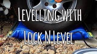 Levelling a caravan using Lock n Level
