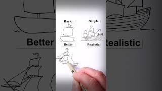 How To Draw - Easy 3D Ships