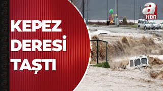 Şiddetli Sağanak Sonrası Kepez Deresi Taştı Tekneler Suya Gömüldü A Haber