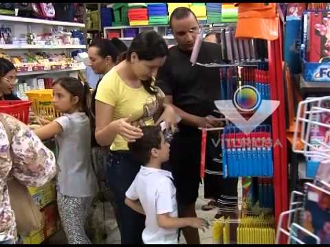 Faltando poucos dias para o início do ano letivo o movimento nas papelarias está intenso