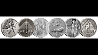 The Egyptian Gods Series - Ultra High Relief - 2 Oz Silver Rounds - Complete Set