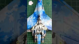 Sukhoi Su 27 132 - Mig 29 172 - Ukraine Air Force - Scalemodel - Aircraft Model - Plasticmodel