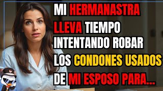 Mi Hermanastra Lleva Tiempo Intentando Robar Los Condones Usados De Mi Esposo Para Embarazarse...