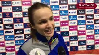 Anna Vyakhireva tras la clasificación de Rusia a semifinales en Japón 2019