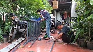 Proses Membikin Tangga Darurat Part1