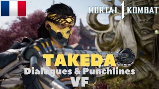 Mortal Kombat 1 -Takeda Toutes Les Intros Dialogues & Punchlines Vf