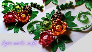 Beautiful Paper Quilling Flowerpaper Quilling Arthow To Make Paper Quilling Wall Decoration
