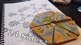 24-Sided Flexagon Tutorial Icoaitetrahexaflexagon