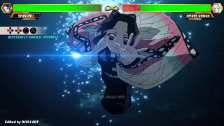 Shinobu Kocho Vs Spider Demon With Healthbars Demon Slayer Kimetsu No Yaiba