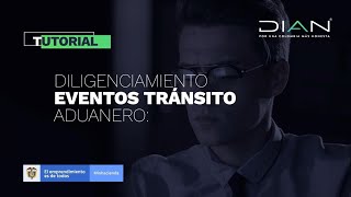 ¿Cómo realizar el diligenciamiento eventos tránsito aduanero? - DIAN