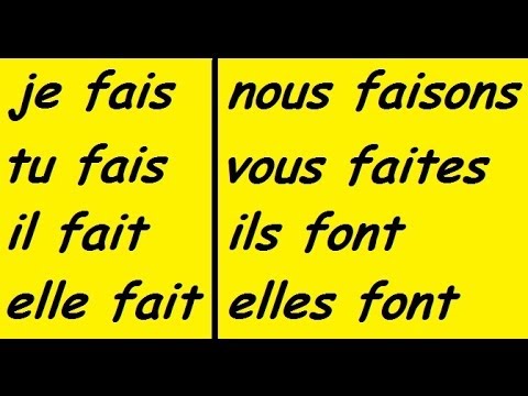 Faire Conjugation Song ♫ French Conjugation ♫ - YouTube